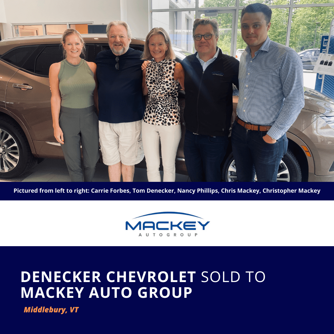 Nancy Phillips Associates Announces the Sale of Denecker Chevrolet in Middlebury, VT 