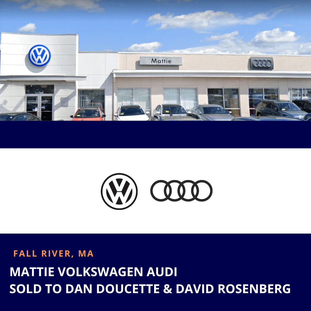 Mattie Volkswagen Audi in Fall River, MA Sold to Dan Doucette and David Rosenberg